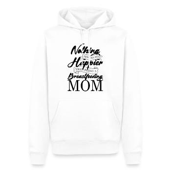 Nichts macht mich glücklicher, als eine stillende - Männer Premium Bio Hoodie - Weiß - Vorne - Nico (187cm)