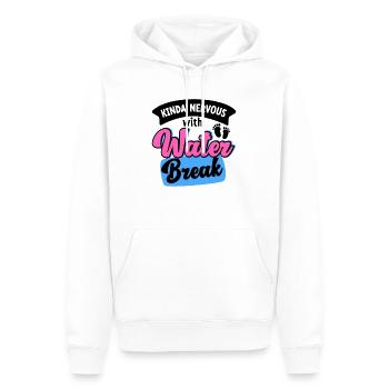 Annonce de grossesse drôle Révéler - Sweat à capuche Premium bio Homme - blanc - Devant - Nico (187cm)