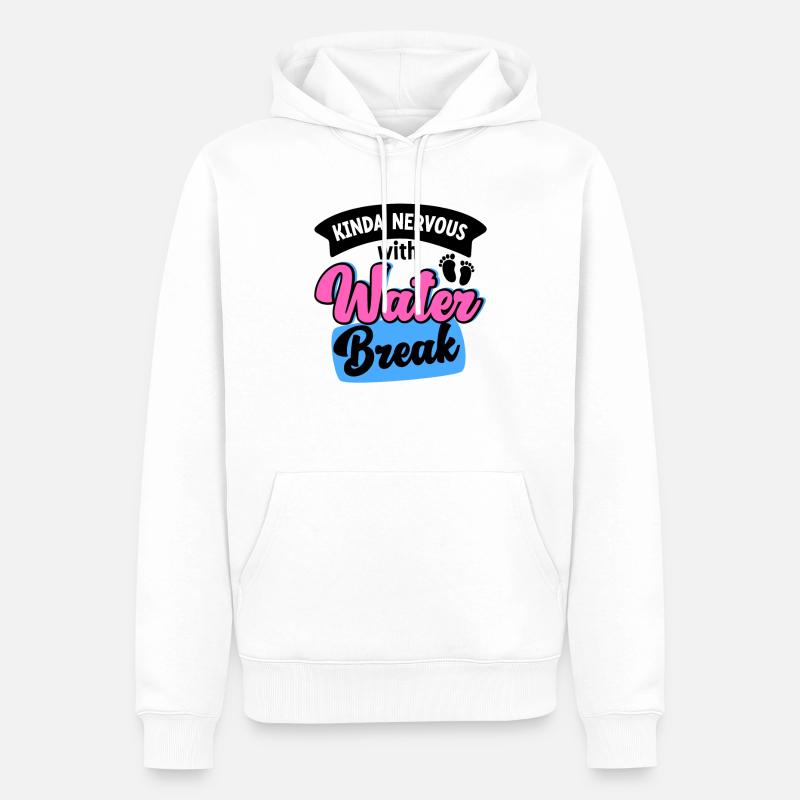 Annonce de grossesse drôle Révéler - Sweat à capuche Premium bio Homme - blanc