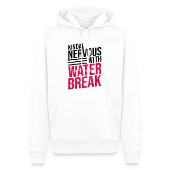 Annonce de grossesse drôle Révéler - Sweat à capuche Premium bio Homme - blanc - Devant - Nico (187cm)