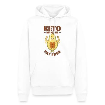 Keto Ernährungsberater Diät Ketogene Ernährung - Männer Premium Bio Hoodie - Weiß - Vorne - Nico (187cm)