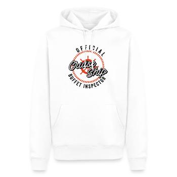 Lustiges Kreuzfahrtschiff Buffet Inspektor - Männer Premium Bio Hoodie - Weiß - Vorne - Nico (187cm)
