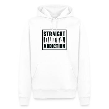 Suchtkranke Genesungskrieger Patienten mit - Männer Premium Bio Hoodie - Weiß - Vorne - Nico (187cm)