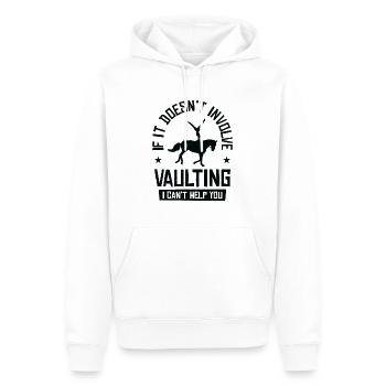 Pferdesport Voltigieren Reiten Akrobatik - Männer Premium Bio Hoodie - Weiß - Vorne - Nico (187cm)