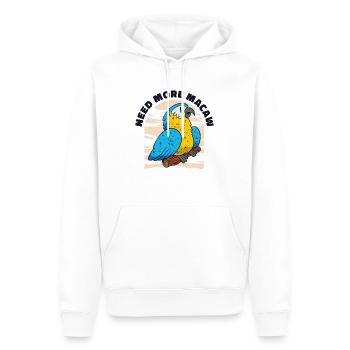Ara Papagei Liebhaber Natur Zoo Tier Haustier - Männer Premium Bio Hoodie - Weiß - Vorne - Nico (187cm)