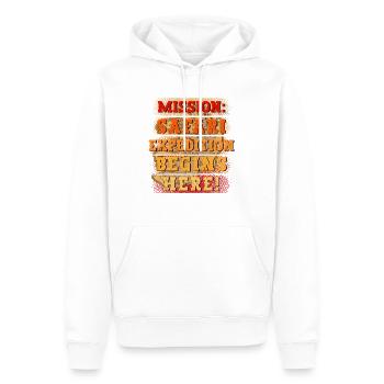 Safari Wildlife Mission Expedition Adventure - Men’s Premium Organic Hoodie - white - Front - Nico (187cm)