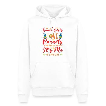 Ara Perroquet Propriétaire Filles Boire - Sweat à capuche Premium bio Homme - blanc - Devant - Nico (187cm)