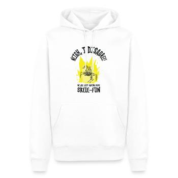 Halloween Cowboy Skelett Spaß Reiten - Männer Premium Bio Hoodie - Weiß - Vorne - Nico (187cm)