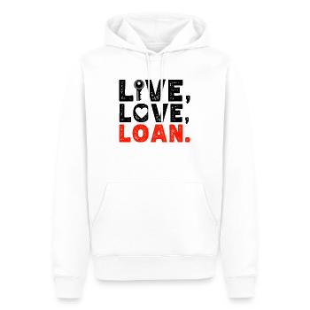 Neue Hauseigentümer Einweihung Lustig Leben, - Männer Premium Bio Hoodie - Weiß - Vorne - Nico (187cm)
