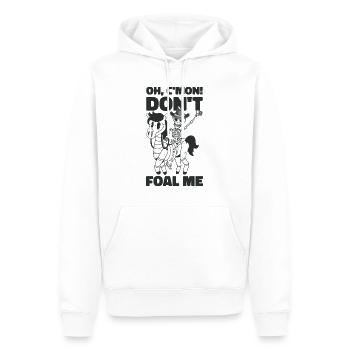 Halloween Cowboy Skeleton Foal Riding - Sweat à capuche Premium bio Homme - blanc - Devant - Nico (187cm)