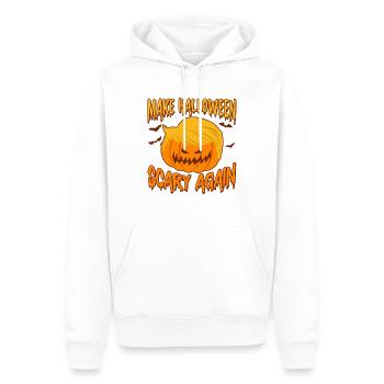 Halloween Abstimmung Politischer Kürbis Wähler - Männer Premium Bio Hoodie - Weiß - Vorne - Nico (187cm)
