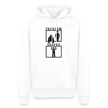 Problem Stick Figure Couple Relationship Lovers - Men’s Premium Organic Hoodie - white - Front - Nico (187cm)