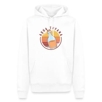 Aqua Tofana Vintage Poison Bottle Line Art Crime - Men’s Premium Organic Hoodie - white - Front - Nico (187cm)