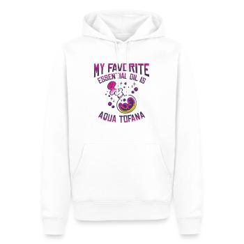 Aqua Tofana Théoricien du complot essentiel - Sweat à capuche Premium bio Homme - blanc - Devant - Nico (187cm)