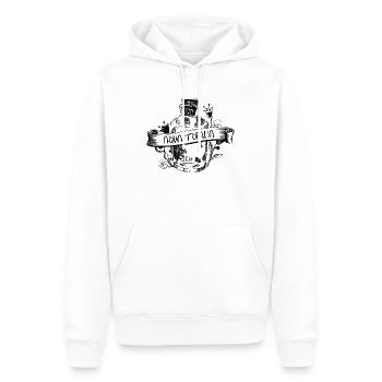 Aqua Tofana Line Art Poison Bottle Crime - Sweat à capuche Premium bio Homme - blanc - Devant - Nico (187cm)