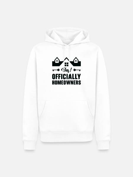 Neue Hauseigentümer Einweihung Offiziell - Männer Premium Bio Hoodie - Weiß