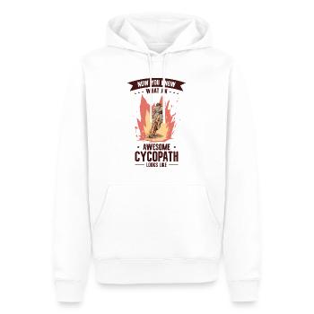 Lustige Radfahrer Radfahrer Fahrrad Fahrrad Berg - Männer Premium Bio Hoodie - Weiß - Vorne - Nico (187cm)
