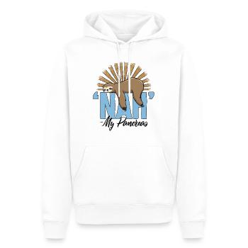 Chemise d’inhalothérapeute, pas de mon pancréas - Sweat à capuche Premium bio Homme - blanc - Devant - Nico (187cm)