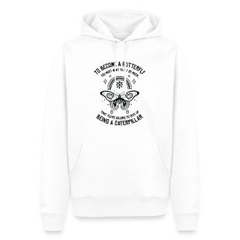 Schmetterling Mystischer Schmetterling Liebhaber - Männer Premium Bio Hoodie - Weiß - Vorne - Nico (187cm)