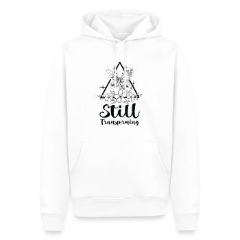 Himmlischer Schmetterling Transforming Galaxy - Männer Premium Bio Hoodie - Weiß - Vorne - Nico (187cm)