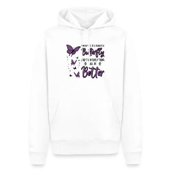 Himmlischer Schmetterling Mystische - Männer Premium Bio Hoodie - Weiß - Vorne - Nico (187cm)