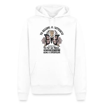 Schmetterling Mystischer Schmetterling Liebhaber - Männer Premium Bio Hoodie - Weiß - Vorne - Nico (187cm)