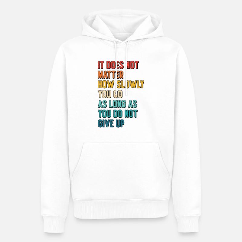 Studentisches Lernen Bildung Studieren - Männer Premium Bio Hoodie - Weiß