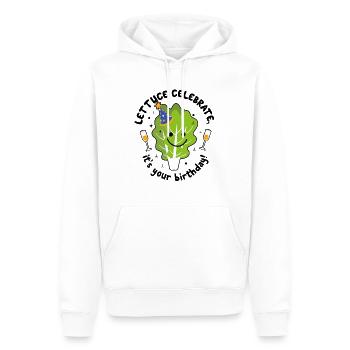 Veganer Salat Geburtstag Gruß Natal Day - Männer Premium Bio Hoodie - Weiß - Vorne - Nico (187cm)