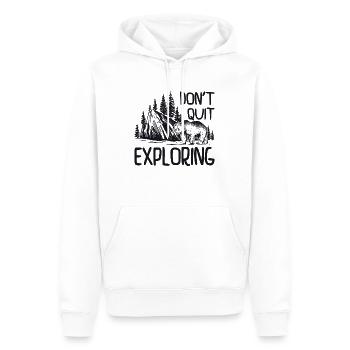Erkundung Abenteurer Reisen Wandern Natur Wandern - Männer Premium Bio Hoodie - Weiß - Vorne - Nico (187cm)