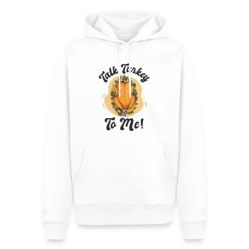 Funny Thanksgiving Season Cool Turkey Hilarious - Men’s Premium Organic Hoodie - white - Front - Nico (187cm)