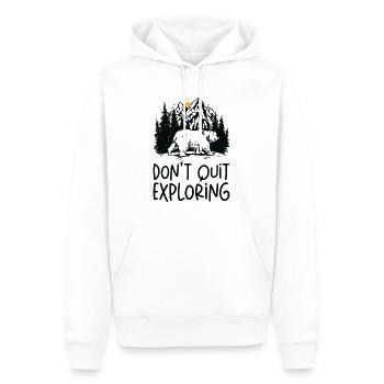 Erkundung Abenteurer Reisen Wandern Natur Wandern - Männer Premium Bio Hoodie - Weiß - Vorne - Nico (187cm)