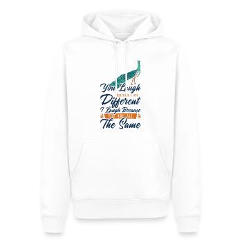 Peacock Positivity Verschiedene Inspirational - Männer Premium Bio Hoodie - Weiß - Vorne - Nico (187cm)