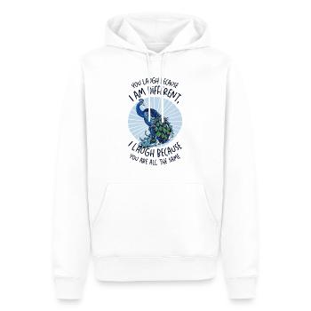 Peacock Positivity Verschiedene Inspirational - Männer Premium Bio Hoodie - Weiß - Vorne - Nico (187cm)