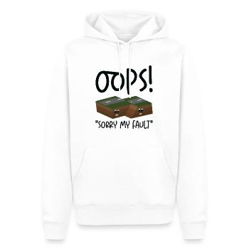 Tremblement de terre faille secouer le sol humoristique - Sweat à capuche Premium bio Homme - blanc - Devant - Nico (187cm)