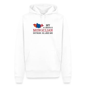 Nichts macht mir Angst Mongolischer Ehemann - Männer Premium Bio Hoodie - Weiß - Vorne - Nico (187cm)