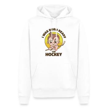 Eishockey Sport Trainer Spiel Spieler Torwart - Männer Premium Bio Hoodie - Weiß - Vorne - Nico (187cm)