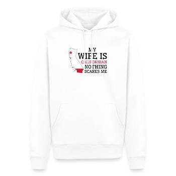 Nichts macht mir Angst Kalifornische Ehefrau - Männer Premium Bio Hoodie - Weiß - Vorne - Nico (187cm)