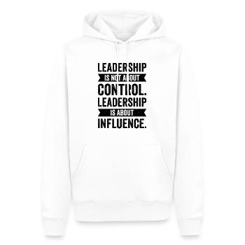 Führung Weisheit Zitate Führer Inspirieren - Männer Premium Bio Hoodie - Weiß - Vorne - Nico (187cm)