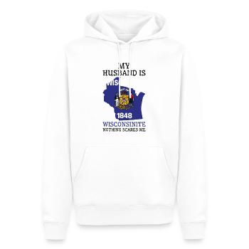 Nichts macht mir Angst Wisconsinite Husband - Männer Premium Bio Hoodie - Weiß - Vorne - Nico (187cm)