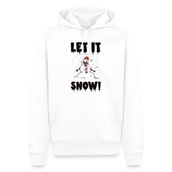 Halloween Gruseliger Schneemann Gespenstischer - Männer Premium Bio Hoodie - Weiß - Vorne - Nico (187cm)