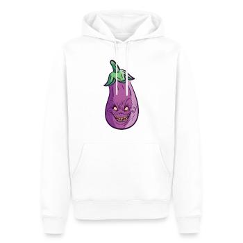 Halloween Eggplant Monster Healthy Food - Sweat à capuche Premium bio Homme - blanc - Devant - Nico (187cm)