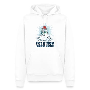 Halloween Gruseliger Schneemann Weihnachten - Männer Premium Bio Hoodie - Weiß - Vorne - Nico (187cm)