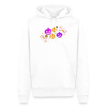 Chemise d’Halloween, mignon Hello Pumpkin Spooky Lover - Sweat à capuche Premium bio Homme - blanc - Devant - Nico (187cm)