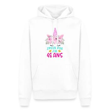 Enfant T Shirt 48 Ans Fille Anniversaire Cadeau - Männer Premium Bio Hoodie - Weiß - Vorne - Nico (187cm)
