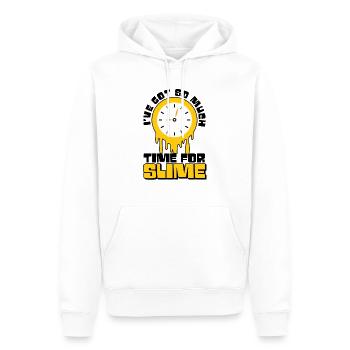 Slime Time Dripping Slime Drip Gear Slime Maker - Sweat à capuche Premium bio Homme - blanc - Devant - Nico (187cm)