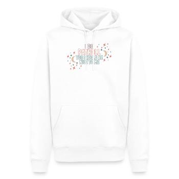 Chemise de la Semaine nationale de la paie, je fais de la paie drôle - Sweat à capuche Premium bio Homme - blanc - Devant - Nico (187cm)
