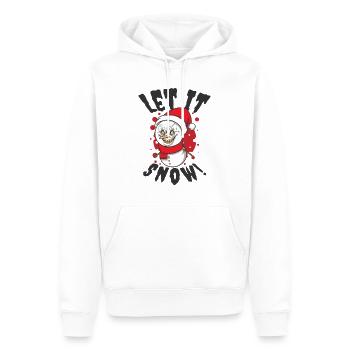 Halloween Gruseliger Schneemann Gespenstischer - Männer Premium Bio Hoodie - Weiß - Vorne - Nico (187cm)