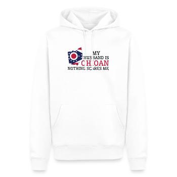 Nichts macht mir Angst Ohioan Husband Ohio - Männer Premium Bio Hoodie - Weiß - Vorne - Nico (187cm)