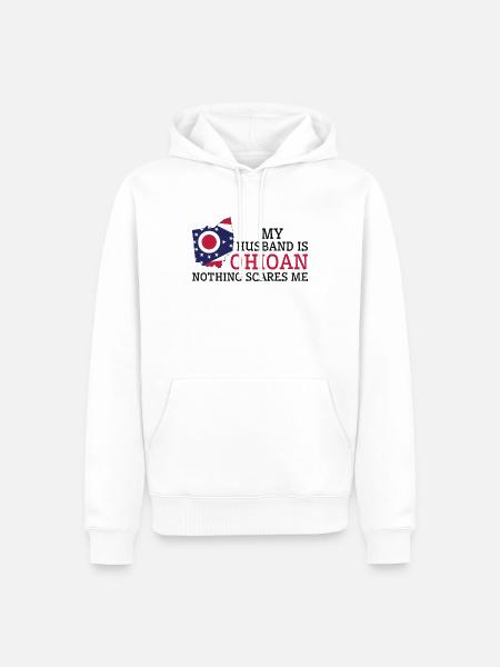 Intet skræmmer mig Ohioan Mand Ohio - Herre Premium økologisk hoodie - hvid