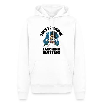 Halloween Gruseliger Schneemann Weihnachten - Männer Premium Bio Hoodie - Weiß - Vorne - Nico (187cm)